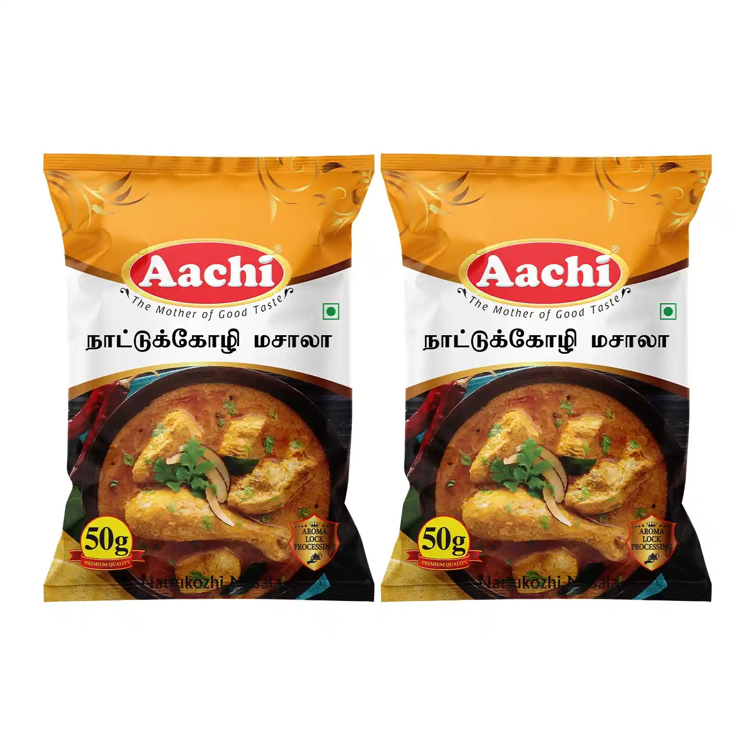 Aachi Nattu Kozhi Masala 50g Pack of 2 | Country Chicken Masala
