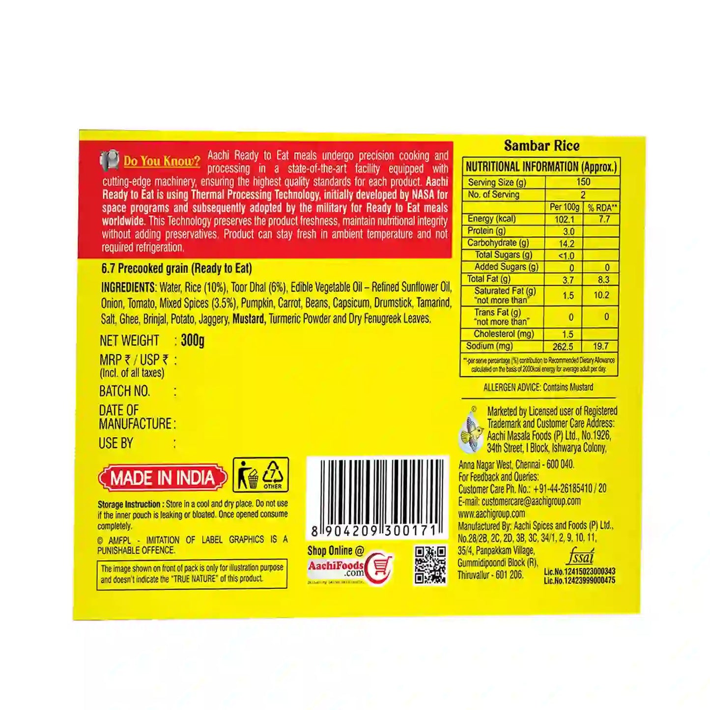 Sambar Rice