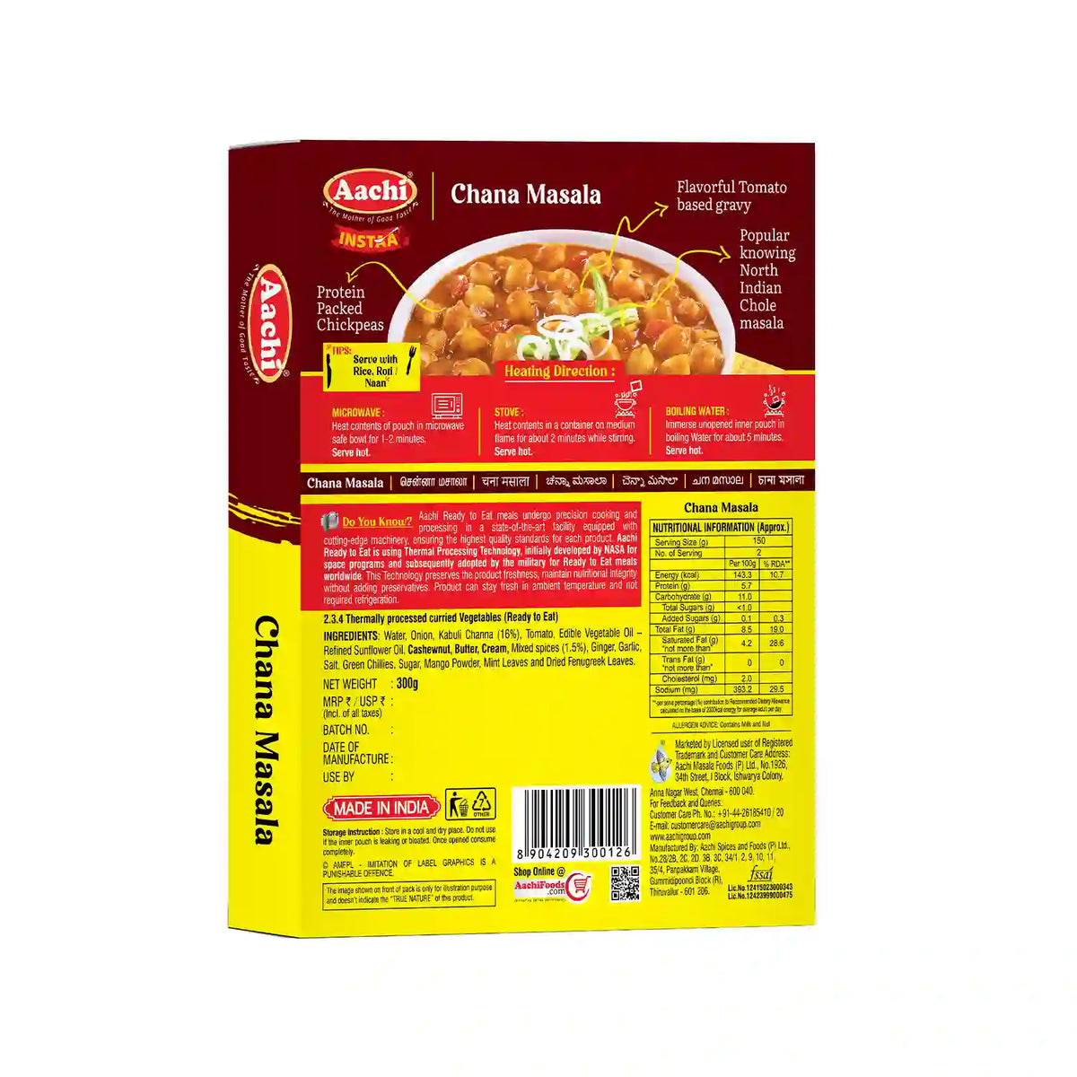 Instant Chana Masala