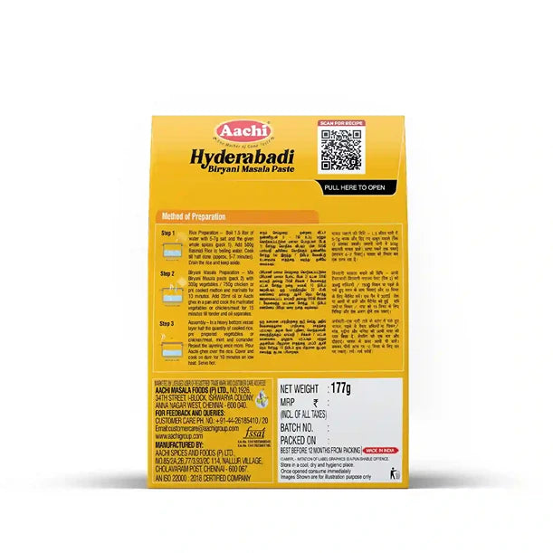Aachi Hyderabadi Biryani Masala Paste