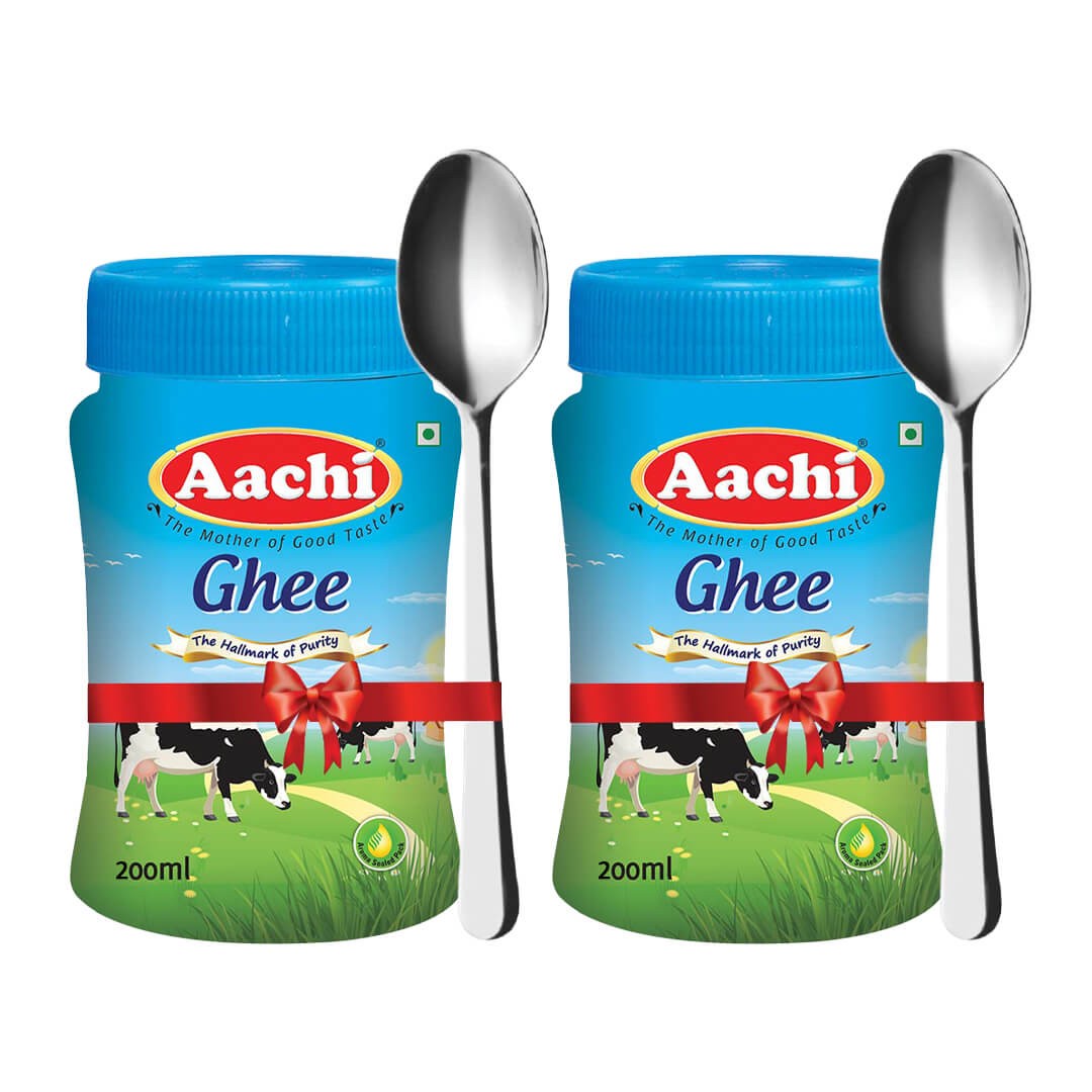 Ghee 200ml With Free Spoon (pack Of 2)